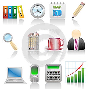 Icon set-Office photo