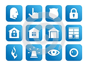 Icon set on the 'Security Activity' theme