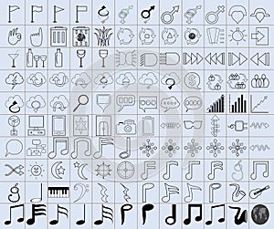 Icon set vector