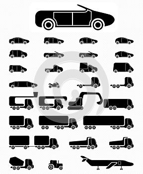 Icon set Vehicles