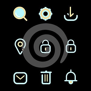 icon set for web or app