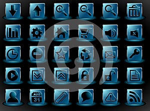Icon set for web interface