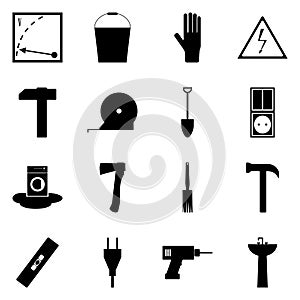 Icon set on a white background/ Icons refit/ Vector icon refit photo