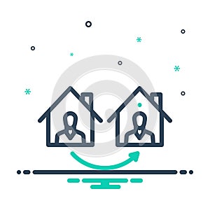 Mix icon for Shift, reposition and dislodge