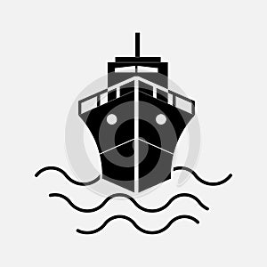 Icon ship, Journey sea port, image