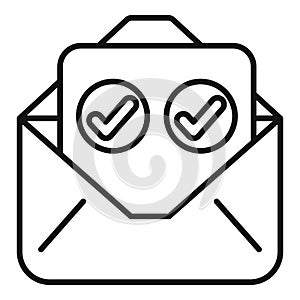 Email marketing campaign showing double opt in confirmation icon photo