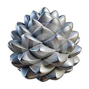 icon of a silver pine cone
