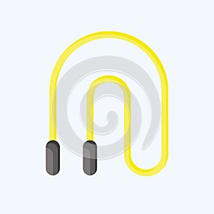 Icon Skipping Rope. related to Combat Sport symbol. flat style. simple design editable. simple illustration.boxing