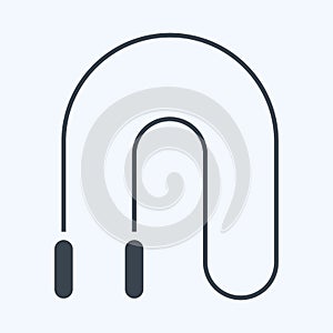 Icon Skipping Rope. related to Combat Sport symbol. glyph style. simple design editable. simple illustration.boxing