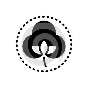 Black solid icon for Smooth, sleek and sebaceous