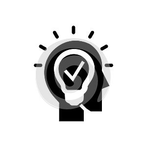 Creative business solutions black icon