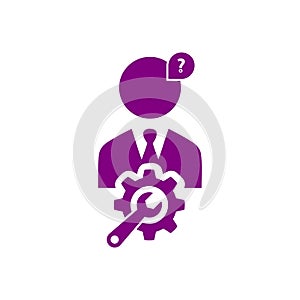business creative solutions purple icon