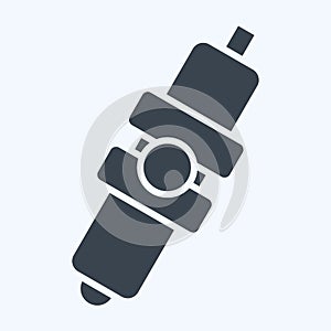 Icon Spark Plug. related to Car Parts symbol. glyph style. simple design editable. simple illustration