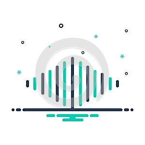 Mix icon for Spectrum, wave and sound