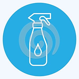 Icon Spray. suitable for Kids symbol. blue eyes style. simple design editable. design template vector. simple illustration