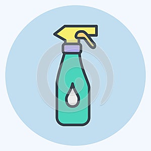 Icon Spray. suitable for Kids symbol. color mate style. simple design editable. design template vector. simple illustration