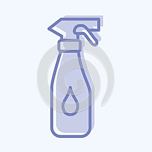 Icon Spray. suitable for Kids symbol. two tone style. simple design editable. design template vector. simple illustration