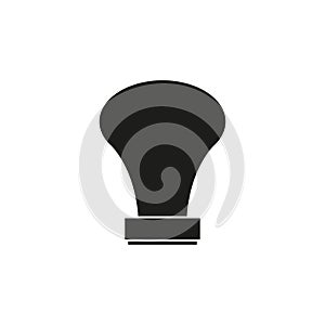 The icon of the stamp. Simple vector illustration on a white background