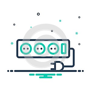 Mix icon for Strip, switch and electricity