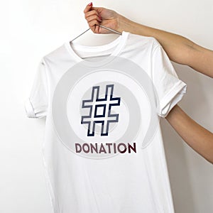 Water donation icon isolated on white background