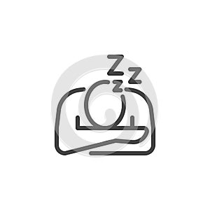Icon Symptoms Infection, Fatigue Burnout Sleeping Work photo
