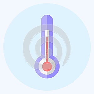 Icon Temperature Check. suitable for Spring symbol. flat style. simple design editable. design template vector. simple symbol