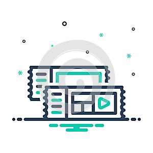 Mix icon for Tickets, pass and event