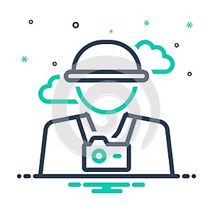 Mix icon for Tourist, camper and visitor