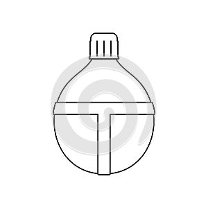 Icon of touristic flask