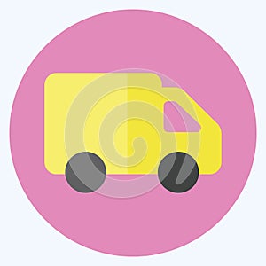 Icon Toy Truck - Flat Style - Simple illustration