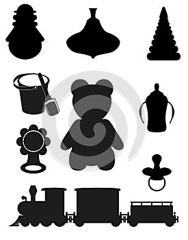 Icon of toys and accessories