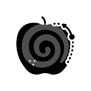 Black solid icon for Trace, unearth and ferret