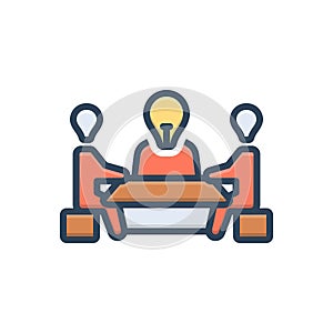 Color illustration icon for Trustees, agent and custodian photo