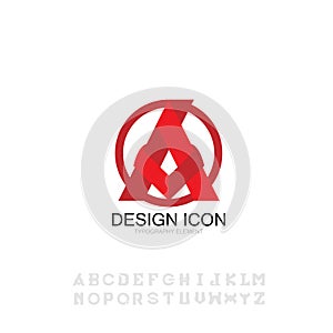 Icon typography font symbo sign graphic design element