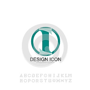 Icon typography font symbo sign graphic design element