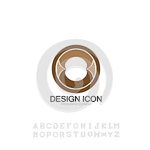 Icon typography font symbo sign graphic design element