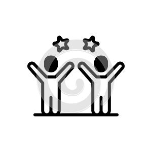 Black solid icon for Ultimately, finally and in the end