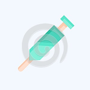 Icon Vaccination. related to Medical symbol. flat style. simple design editable. simple illustration