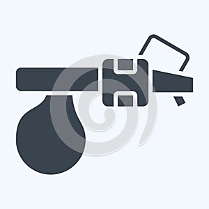 Icon Vacuum Blower. related to Construction symbol. glyph style. simple design editable. simple illustration