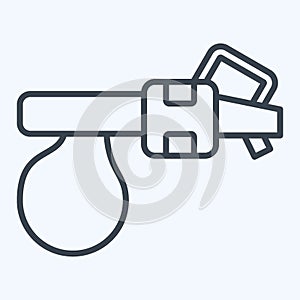 Icon Vacuum Blower. related to Construction symbol. line style. simple design editable. simple illustration