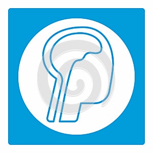 Icon Vector of Brain 2 - White Moon Style