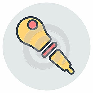 Icon Vector of Eyedropper - Color Mate Style