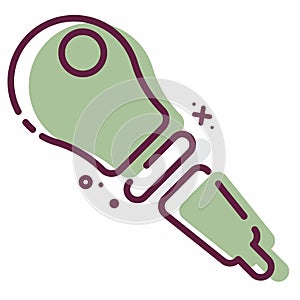 Icon Vector of Eyedropper - MBE Style