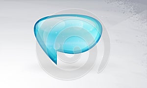 Icon Vector glass, a symbol of posts, comments. photo