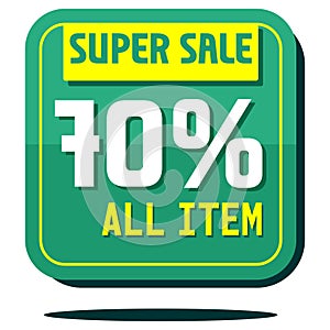 Icon vector super sale discount