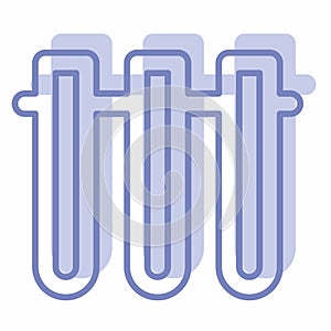 Icon Vector of Vials 2 - Two Tone Style
