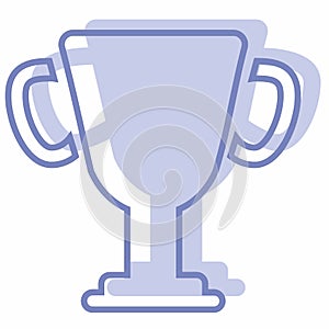 Icon Vector of Winner Up - Two Tone Style