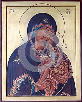 Icon of the Virgin Mary with Child Jesus