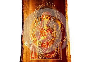 Icon of Virgin Mary and Jesus Christ