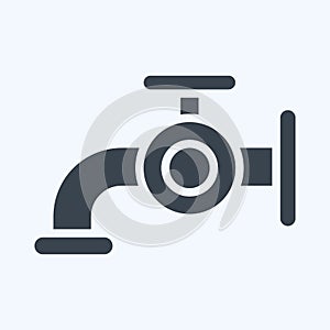 Icon Water. related to Laundry symbol. glyph style. simple design editable. simple illustration, good for prints